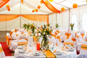 wedding set up with Special Event Insurance