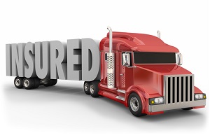 red trailer truck to illustrate insurance coverage for drivers and load being hauled