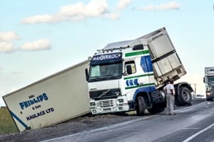 truck accident in highway