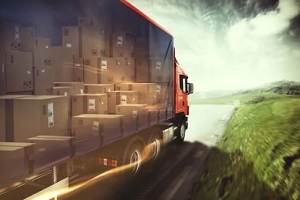 cargo truck on highway