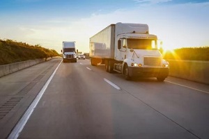 trucks on highway