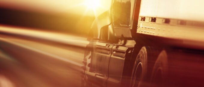 trucking business concept