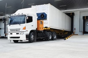 reefer truck coming from storage