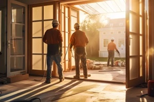 home builders during construction project