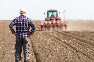 young farmer on farmland