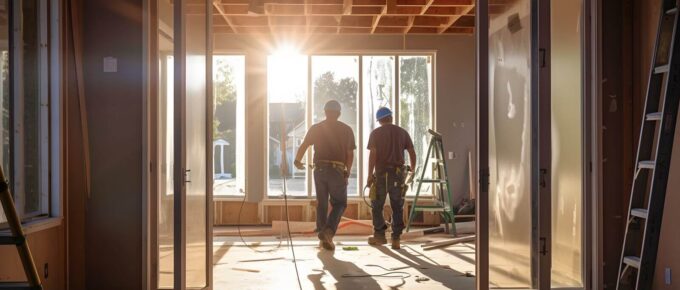 door construction workers ai generated art