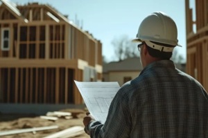 general contractor overseeing a construction site